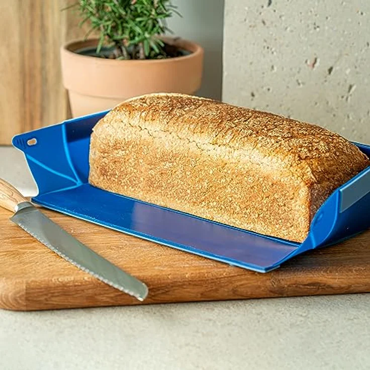 coox WUNDERFORM Frame L Blau – Faltbare Silikon-Kastenform für Kuchen, Brot & Aufläufe, 2 Liter Volumen, antihaftbeschichtet, BPA-frei, spülmaschinenfest – Bild 4
