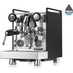 Rocket Mozzafiato Premium Siebträger mit Wassertank und Cronometro, Siebträgermaschine, Schwarz, Silber