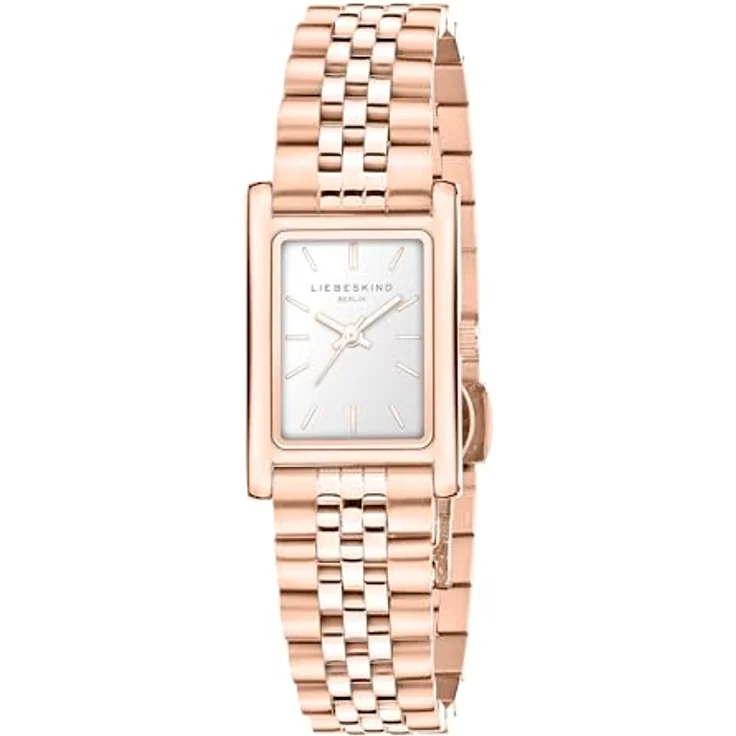 Liebeskind Berlin LT-0477-MQ, Damen Armbanduhr in IP Roségold, Edelstahlgehäuse, kratzunempfindliches Mineralglas, Wasserdichtigkeit bis 3 bar, Edelstahlband mit Schmetterlingschließe – Bild 1