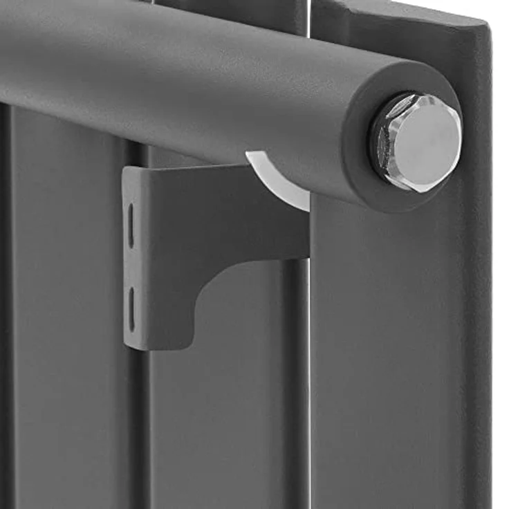 LuxeBath Paneelheizkörper Vertikal 480x1600 mm, anthrazit, Mittelanschluss, 1005 Watt, moderne Gestaltung für Allergiker und Kinder – Bild 5