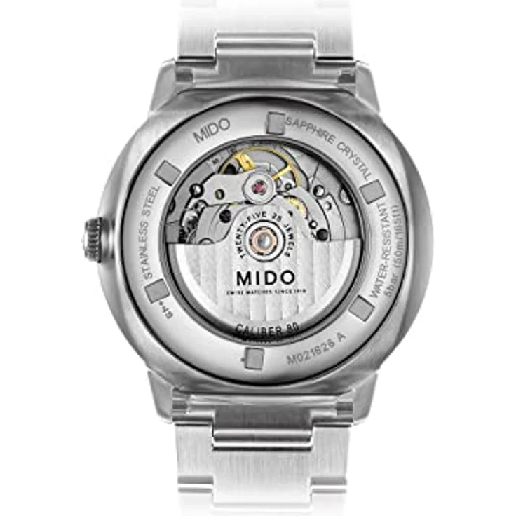 MIDO Herren-Armbanduhr Silber Gehäuse Automatik Analog M0216261103100 mit Saphirglas – Bild 3