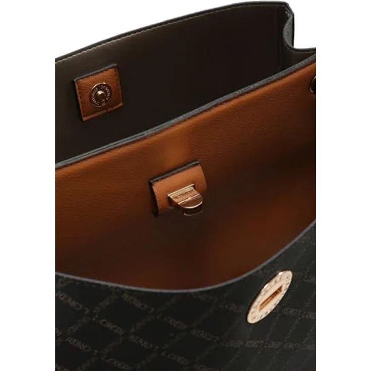 L.Credi Filiberta Schultertasche, 30 cm, braun, 100% Kunstleder – Bild 4