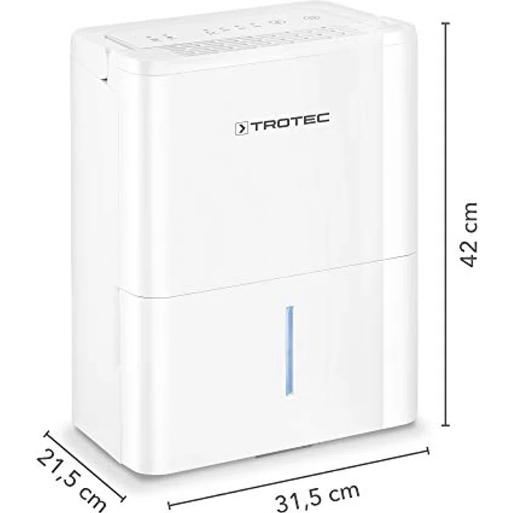 TROTEC TTK 32 E, Elektrischer Luftentfeuchter mit 14 L/Tag, Autoabschaltung, für Räume bis 15 m² / 37 m³ – Bild 3