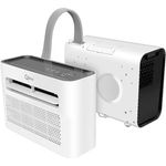 Qlima MS-AC 5001, Mini-Split Klimagerät mit Wi-Fi, 5000 BTU/h, für Wohnwagen/Camping, Energie A, Weiß
