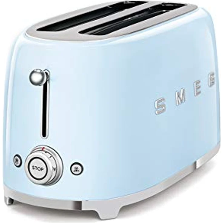 Smeg TSF02PBEU 4-Scheiben-Toaster, 1500W, 6 Bräunungsstufen, pastellblau – Bild 2