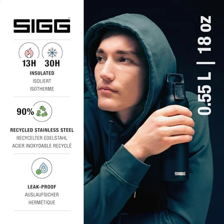 Sigg Hot & Cold One Isolierflasche light black – Bild 3