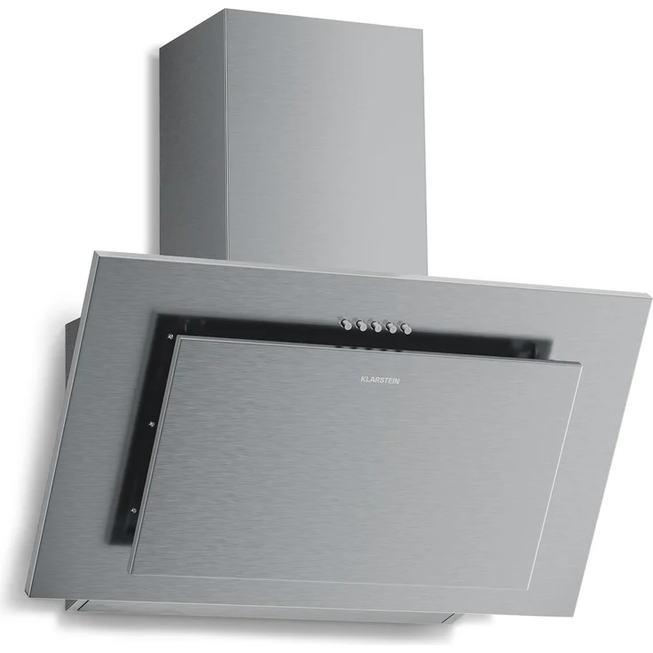 Klarstein Athena Kopffreihaube 60 cm, 404 m³/h, A+++ Energieeffizienz, LED-Beleuchtung, 3 Stufen & Boost, Umluft & Abluft, modernes Design, Edelstahl