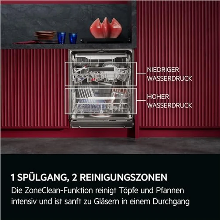 AEG GT8200A2SCM Serie 8000, teilintegrierbarer Geschirrspüler mit 40 dB, SatelliteClean® Pro und EasyFlex Plus Körben – Bild 12