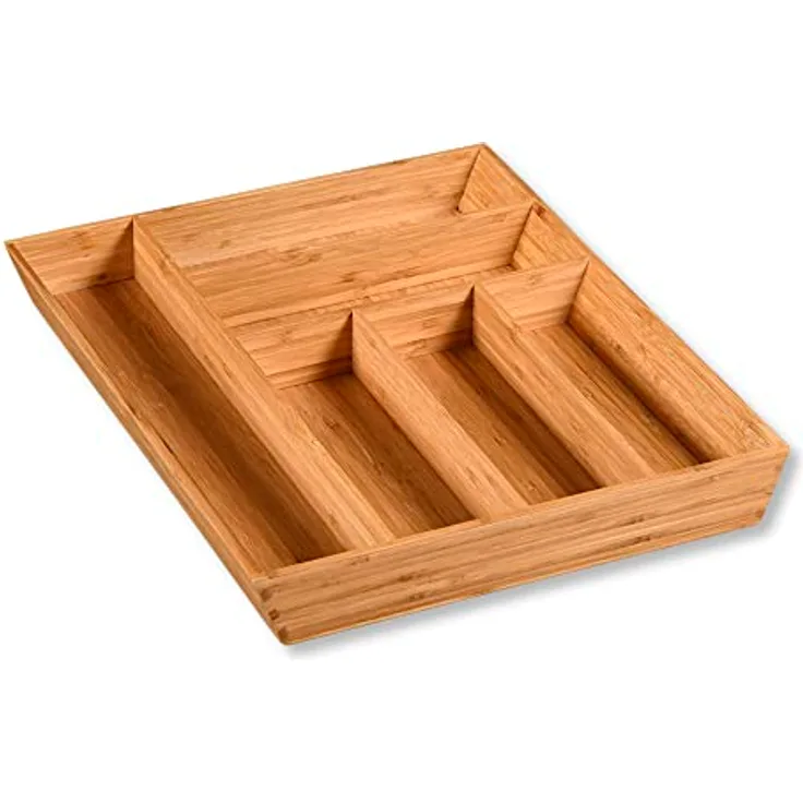 Kesper | Besteckkasten, Material: Bambus, Maße: 35 x 43 x 5 cm, Farbe: Braun | 58087 13