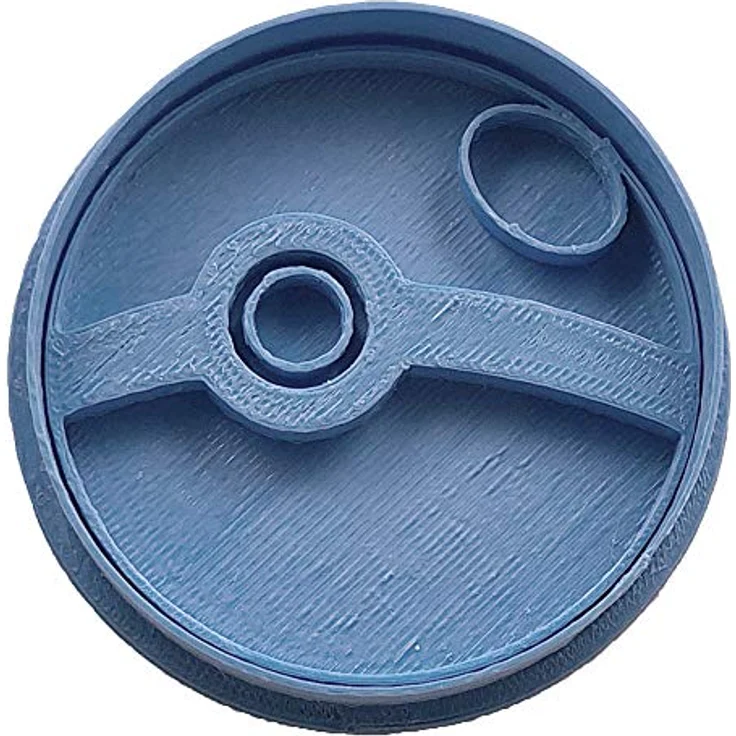 Cuticuter Pokeball Pokemon Ausstechform, Blau, 8 x 7 x 1.5 cm – Bild 2