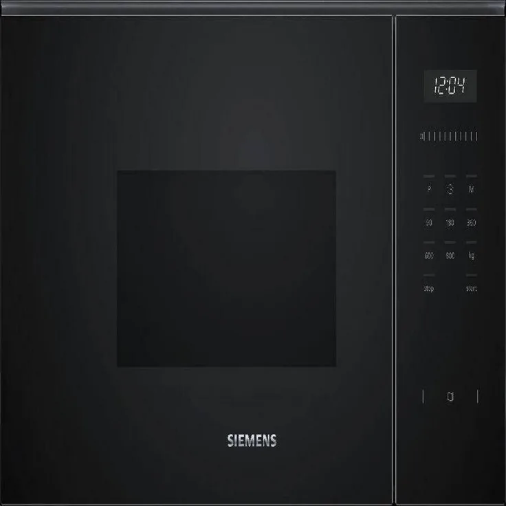 SIEMENS Einbau-Mikrowelle Siemens BF525LMB1, 800 W Leistung, 20 l Garraumvolumen, Schwarz Edelstahl