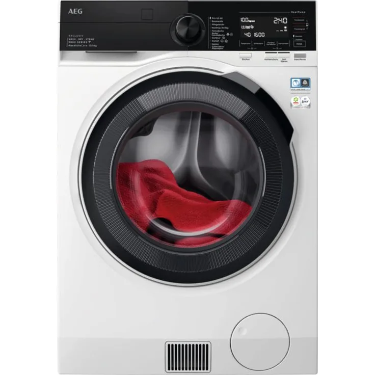 AEG Serie 9000 LWR9W81609, 10 kg Wasch- und 6 kg Trockenkapazität, Wärmepumpen Waschtrockner mit 1600 U/min und WiFi-Funktion (Versandkostenfrei)