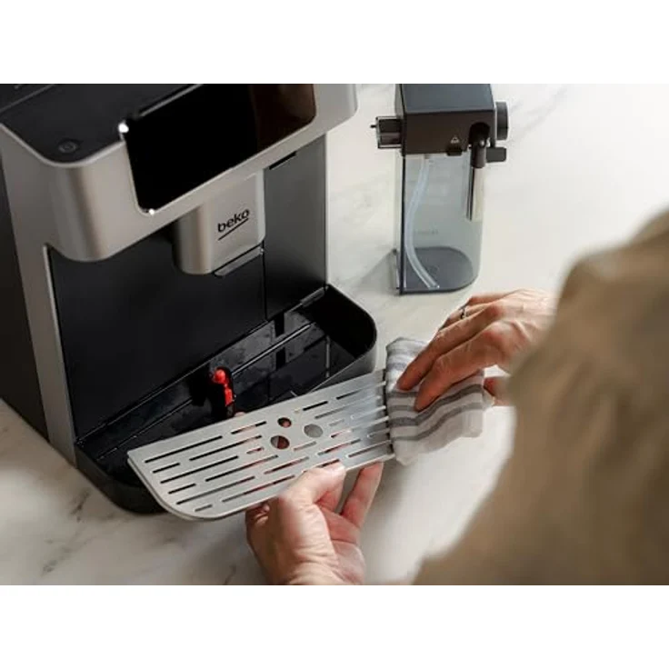 Beko CEG7348X, Kaffeevollautomat mit 18 Getränkemöglichkeiten, TFT-Farb-Touchscreen und Sprachsteuerung, Schwarz – Bild 10