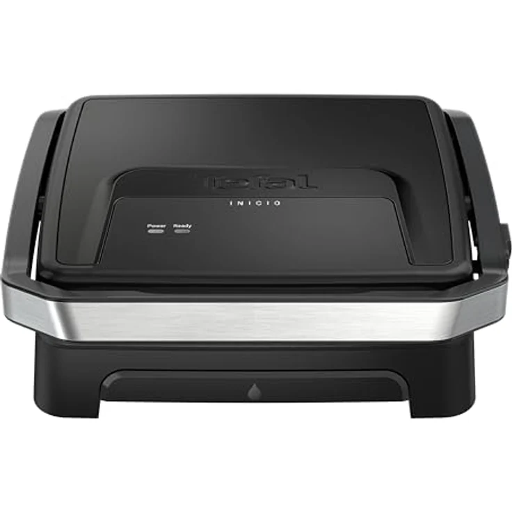 Tefal Inicio Classic 2-in-1 Kontakt- und Paninigrill, 2000 W, Edelstahlgehäuse, Saftauffangschale, Schwarz – Bild 2