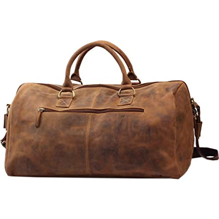 Greenburry Vintage Weekender Reisetasche, Leder 50 cm, braun, 100% Leder, 50 x 26 x 36 cm – Bild 1
