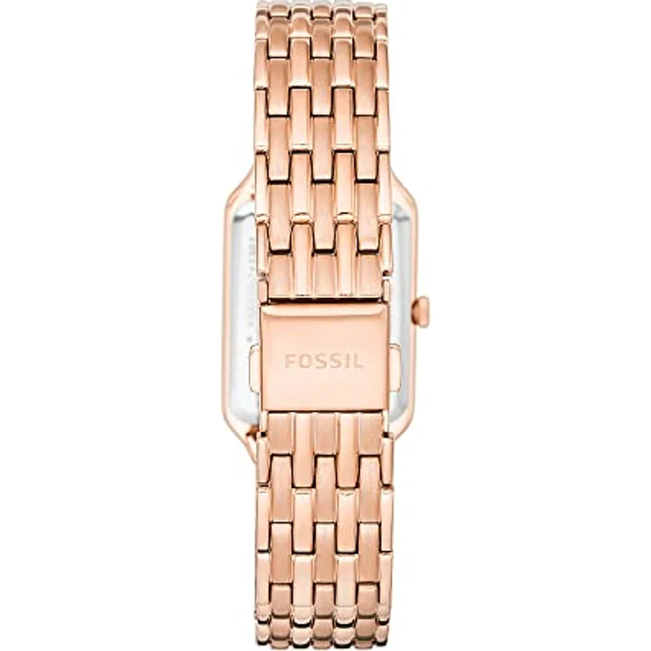Fossil Damenuhr Raquel, Quarzwerk, 23MM Rose Gold Edelstahlgehäuse mit Edelstahlarmband, ES5271 – Bild 3