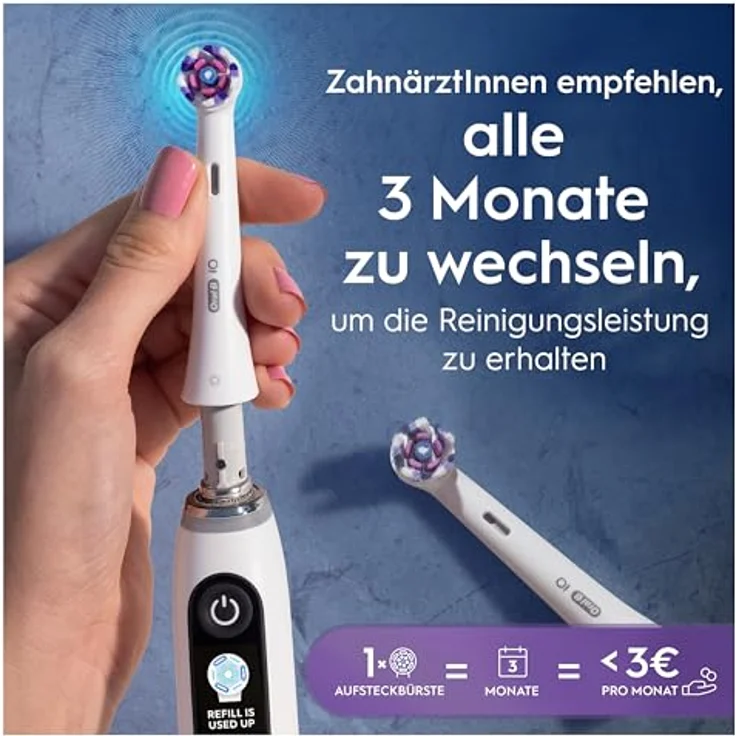 Oral-B Aufsteckbürsten Oral-B iO Strahlendes Weiss, fortschrittliche Plaque-Entfernung, Poliereinsätze zur Zahnaufhellung – Bild 4