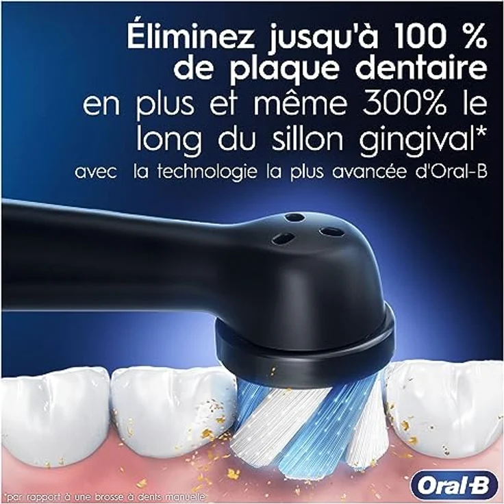 Oral-B iO 9N Elektrische Zahnbürste, Bluetooth, 2 Bürsten, 1 Reiseetui, Ladegerät – Bild 2