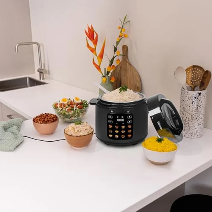 Tristar RK-6160, Reiskocher 6 l, 1000 W mit 12 Programmen und PFAS-freiem Gehäuse – Bild 4