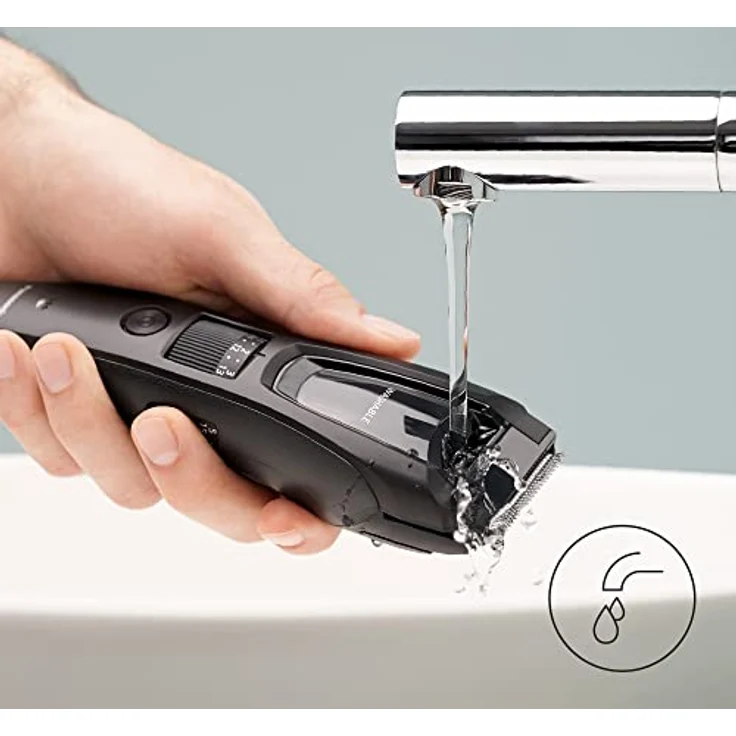 Panasonic Bart-/Haarschneider ER-GB61 waschbar Akkubetrieb Stahlklingen inkl. 3 Aufsätze schwarz – Bild 5