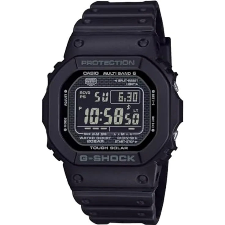 CASIO G-SHOCK Funkchronograph GW-5000HS-1ER, digitale Herrenuhr mit automatischem Kalender