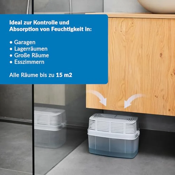 Humydry Luftentfeuchter Premium 1000g, 28100C6 - Ideal für Räume bis 80m³ (35m²) – Bild 5