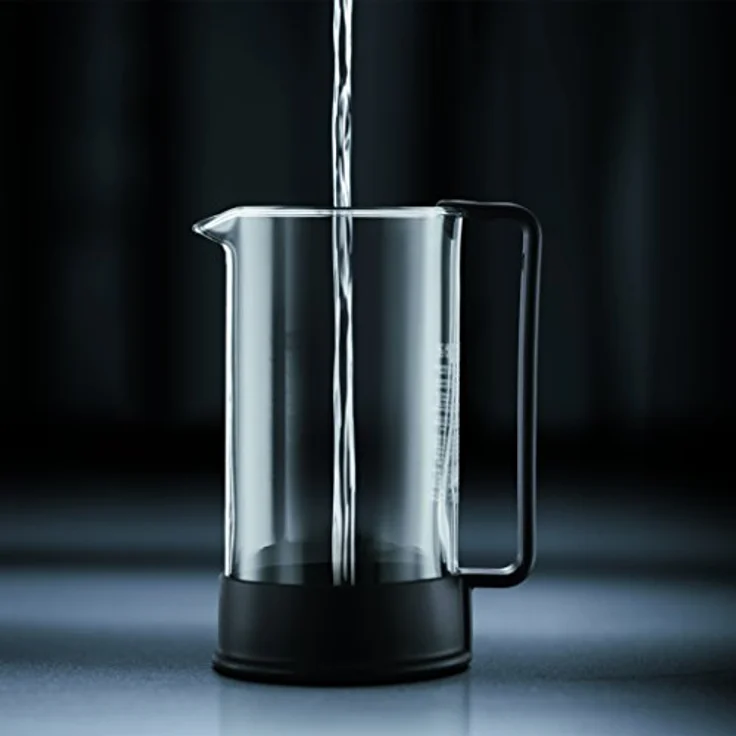 Bodum 1543-01 BRAZIL Kaffeebereiter (French Press System, Permanent Edelstahl-Filter, 0,35 liters) schwarz – Bild 3