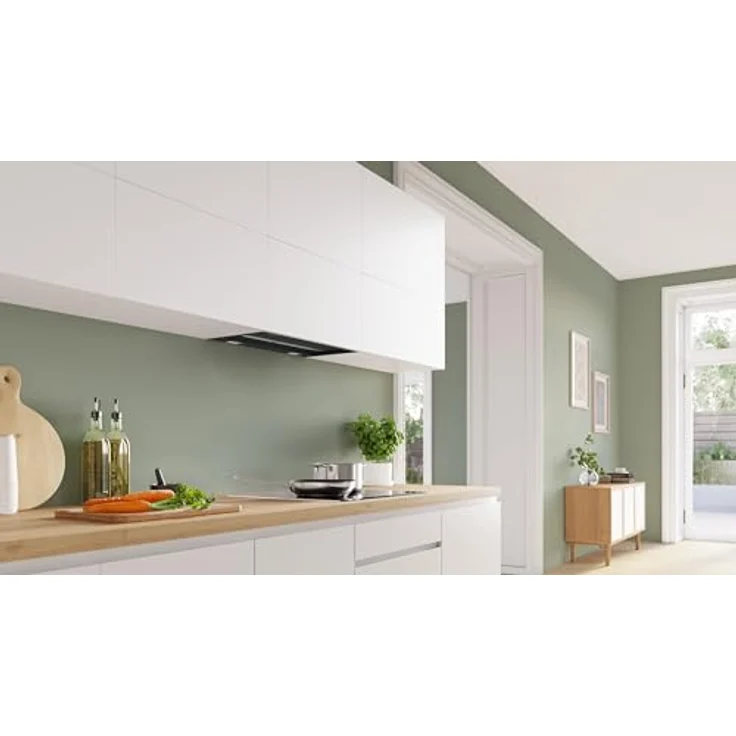 Bosch Serie 6 DBB67DP60, Integrierte Designhaube mit Eco Silence Drive, 60 cm, Klarglas schwarz bedruckt, Mattschwarz, Home Connect Funktionen – Bild 4