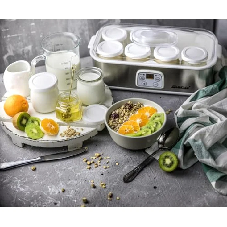 Steba JM 3 Joghurt-Maker, Kunststoff, 1.5 liters, Edelstahl-weiß – Bild 3