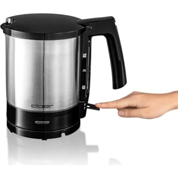 Cloer 4710 Wasserkocher, Edelstahl, 1,5 Liter, schwarz – Bild 4