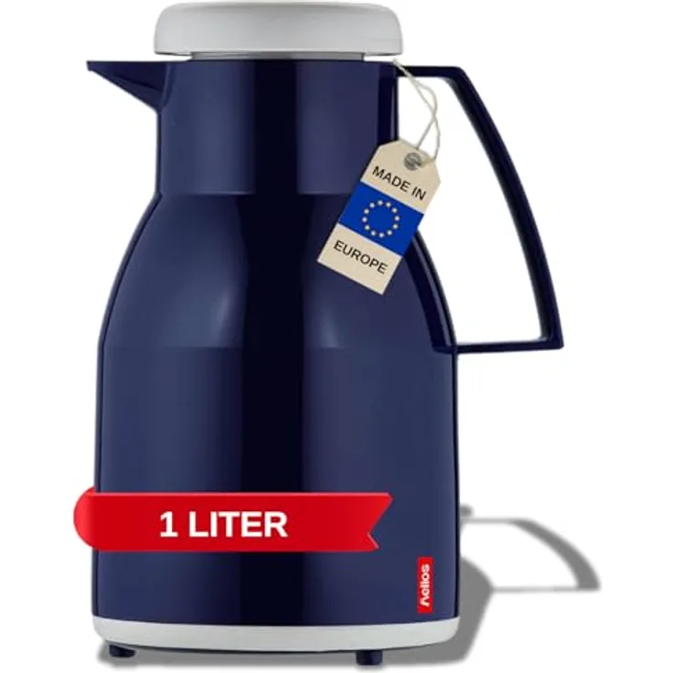 Helios 2744008 Kunststoff Isolierkanne Wash 1 L, blau