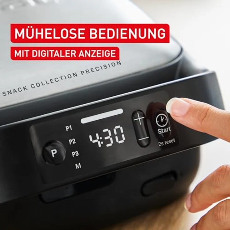 Tefal 2-in-1-Sandwichmaker Snack Collection Precision, Sandwiches & Waffeln, 3 Programme, digitaler Bildschirm, Timer – Bild 4