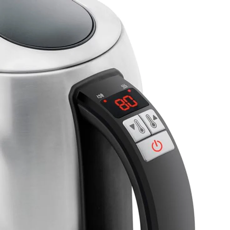 Riviera & Bar BBT460 Louna Wasserkocher, 1,5 l, einstellbare Temperatur von 50-100 °C, Edelstahl – Bild 3