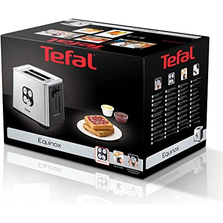 Tefal Tefal TT420D30, Toaster, Schwarz, Silber – Bild 5