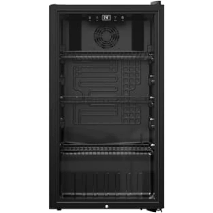 PKM Getränke- und Dosenkühler, freistehend, 90 Liter Nutzinhalt, schwarze Front, regelbares Thermostat, 2 - 18 °C Temperaturbereich – Bild 2