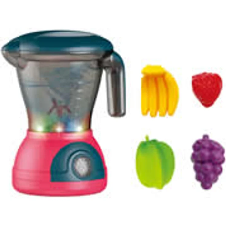 Diakakis Luna Standmixer Kinder Küchengerät Mixer m. Zubehör Funktion Licht u. Sound +3J, marine/rot – Bild 1