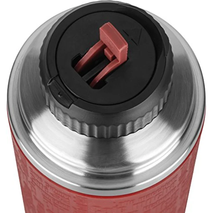 Emsa 515715 Senator Manschette Isolierflasche, Mobil genießen, 1 l, Safe Loc Verschluss, rot – Bild 5