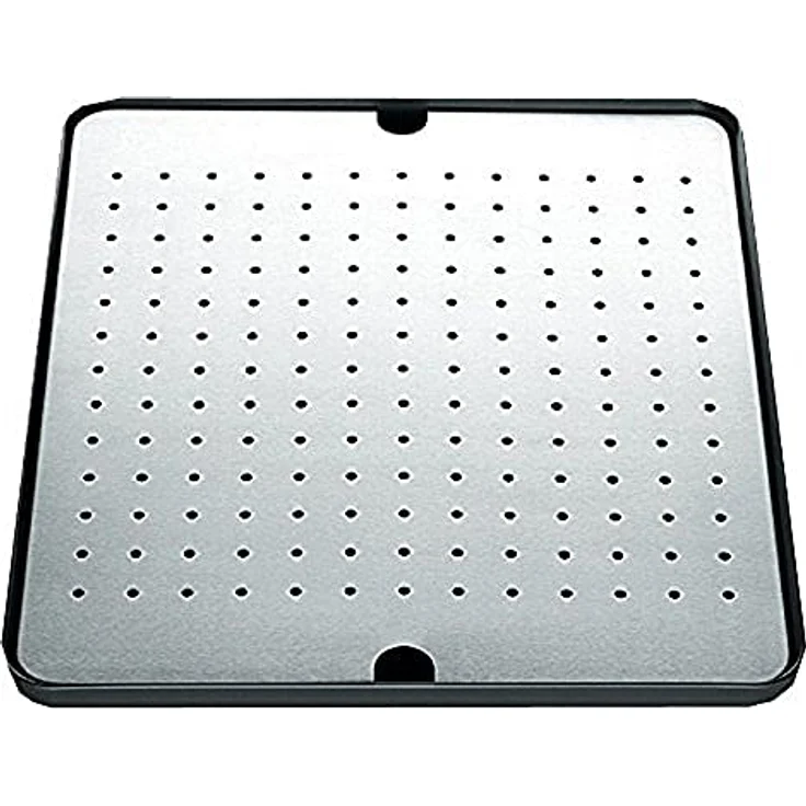 BLANCO 513485 BLANCO513485 Abtropfwanne aus wertigem Kunststoff mit Edelstahleinsatz 425 x 365 mm Anlegbarer Tropf, Edelstahl, x – Bild 1