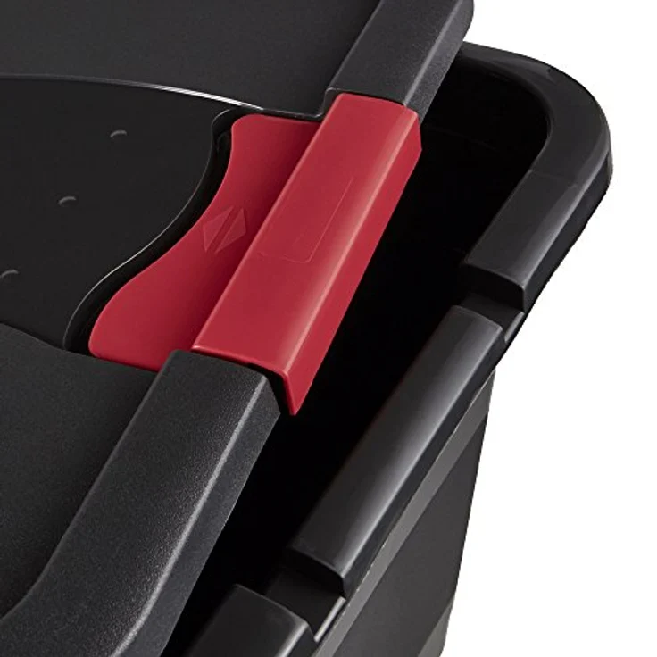 keeeper Transportbehälter mit Deckel und Schiebeverschluss, Extra Stabil, 59,5 x 39,5 x 34 cm, 52 l, Eckhart, Graphit Grau – Bild 5