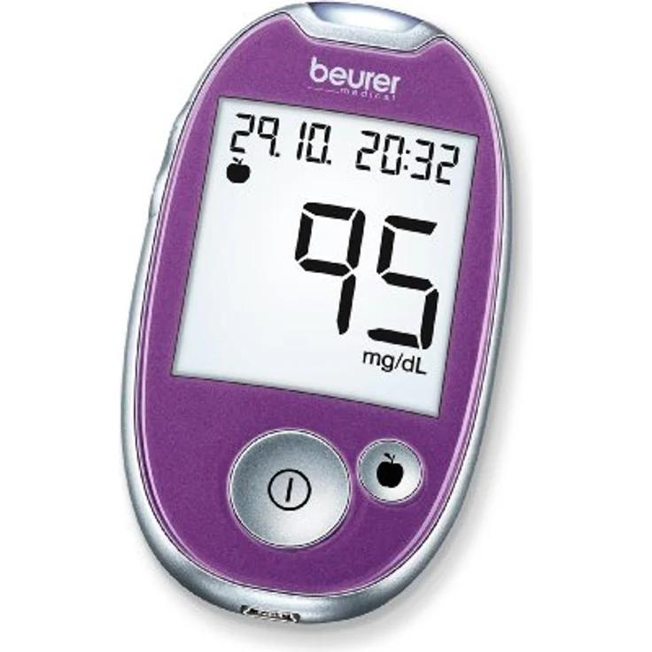 Beurer GL 44 mg/dl Blutzuckermessgerät, Purple – Bild 1