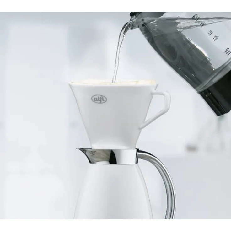alfi 0096.010.000 Kaffeefilter Aroma Plus Porzellan, weiss, Größe 4, Kannenfilter zum direkten Brühen in 1 oder 2 Tassen bzw. Kannen mit größerem Ausgießer – Bild 3