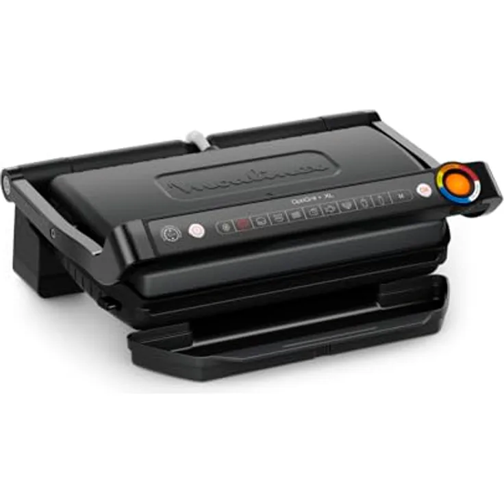 Moulinex Optigrill+ XL Elektrogrill, ideal zum Kochen von Fleisch, Fisch und Gemüse, mit Kochanzeige und 9 automatischen Programmen, Antihaftplatten, leicht zu reinigen, GI7278