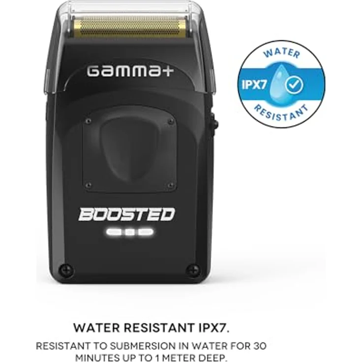 GAMMA+ Boosted Elektrischer Bart- und Haarrasierer, kabellos mit 3 Klingen, IPX7 wasserdicht, 120 Min. Betrieb, 11.000 U/Min, kompakt und tragbar – Bild 5