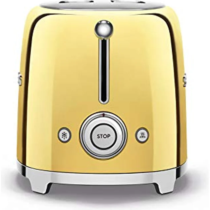 Smeg TSF01GOEU Doppelschlitztoaster, 950W, 6 Bräunungsstufen, gold – Bild 6