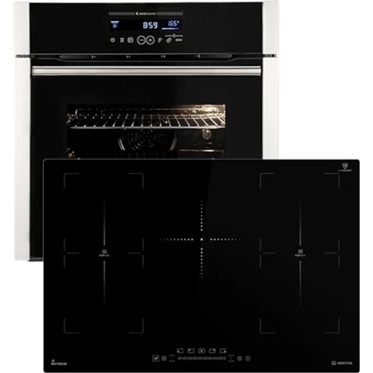 KKT KOLBE SET8016IH77FZ, Backofen und Induktionskochfeld Set mit SensorTouch, Automatik-Timer und Katalysereinigung – Bild 1