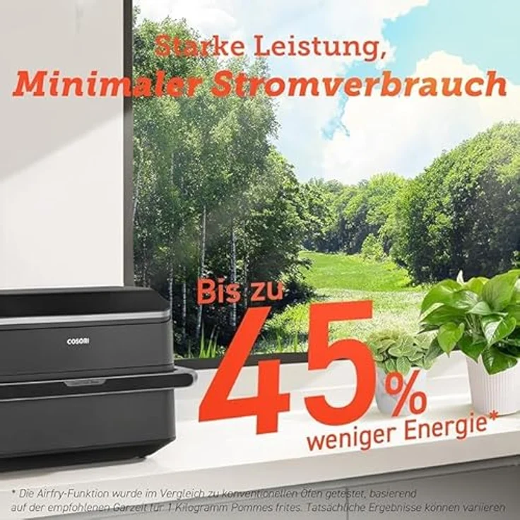 COSORI Heißluftfritteuse 2 Kammern Airfryer, 8-in-1 Dual Blaze TwinFry XXL 10L - Heissluftfritteuse Doppelkammer mit herausnehmbarem Trenner & Untere Heizelemente, 70 Rezepte, 2-6 Personen – Bild 4