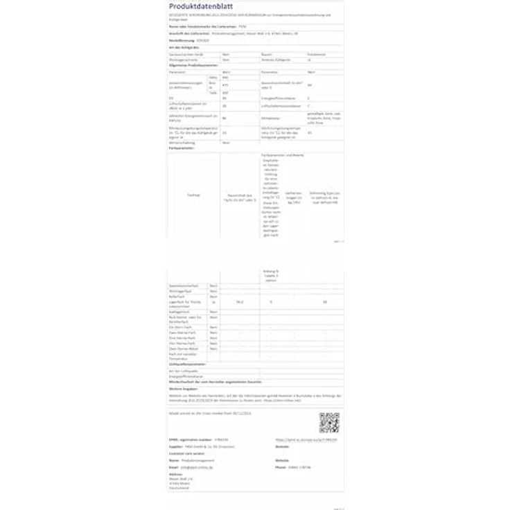 PKM KS93ESI Kühlschrank mit Kaltlagerzone, 94 Liter, Silber, Sehr leise mit 36 dB – Bild 10