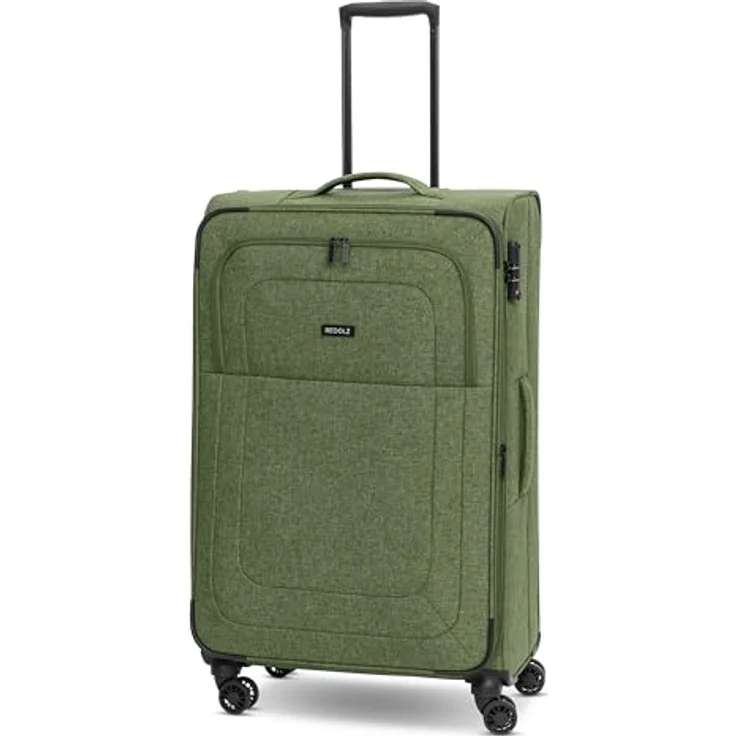 REDOLZ Weichschalen Koffer für Damen & Herren | Leichter Trolley 77 cm mit 4 Doppelrollen & TSA-Schloss | mit Dehnfalte erweiterbar (Essentials 12) – Bild 1