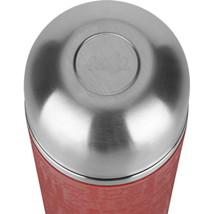 Emsa 515715 Senator Manschette Isolierflasche, Mobil genießen, 1 l, Safe Loc Verschluss, rot – Bild 3
