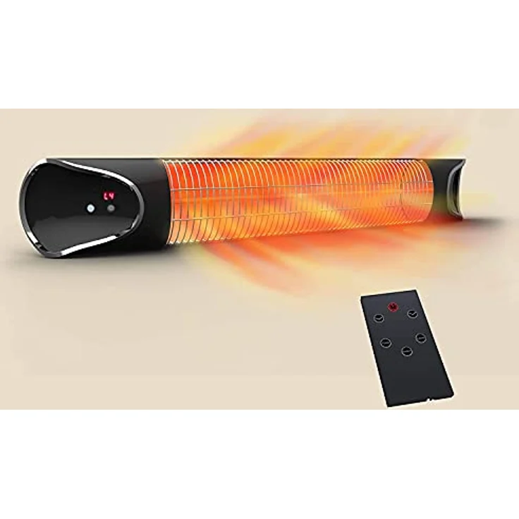 LIVINGTON Instant Heater – Infrarotheizung für schnelle Wärme ohne Energieverlust – Heizstrahler mit Timer & Fernbedienung – auch als Terrassenheizstrahler im Außenbereich – Bild 1